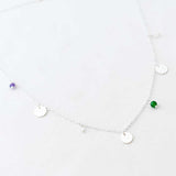 Ketting bedel muntjes edelsteen