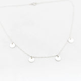 Ketting bedel muntjes edelsteen