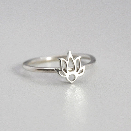 Ring Lotus - Ringen - Zilver & Zoet