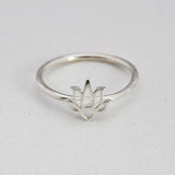 Ring Lotus - Ringen - Zilver & Zoet