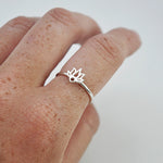 Ring Lotus - Ringen - Zilver & Zoet