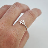 Ring Lotus - Ringen - Zilver & Zoet