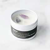 Rockstyle edelsteen geurkaars amethist