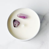 Rockstyle edelsteen geurkaars amethist