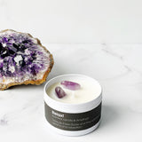 Rockstyle edelsteen geurkaars amethist