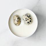 Rockstyle edelsteen geurkaars dalmatiër jaspis