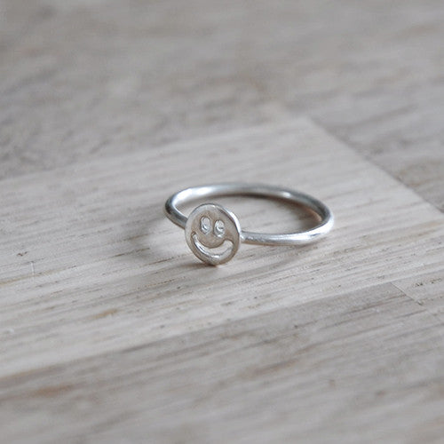 Ring Smiley - Ringen - Zilver & Zoet