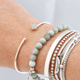 Armband cuff edelsteen