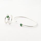 Armband cuff edelsteen