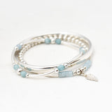 Armband kralen buis edelsteen