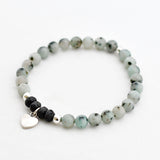 Armband kiwi jaspis 6 mm