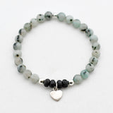 Armband kiwi jaspis 6 mm