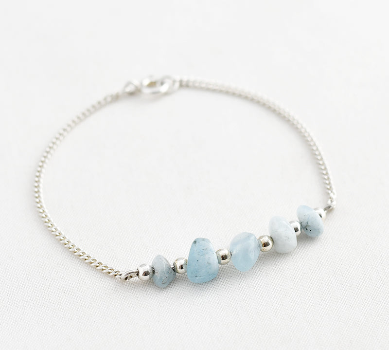 Armband edelsteen split bar