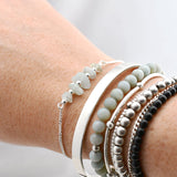 Armband edelsteen split bar