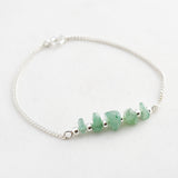 Armband edelsteen split bar