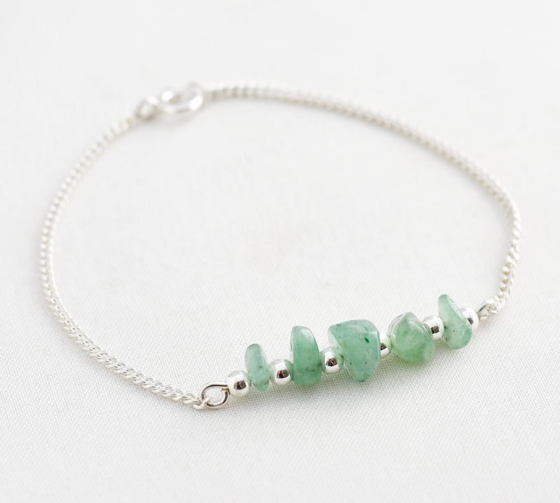 Armband edelsteen split bar