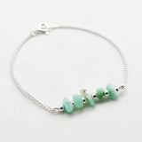 Armband edelsteen split bar