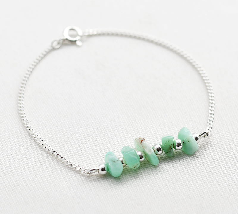 Armband edelsteen split bar