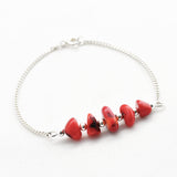 Armband edelsteen split bar