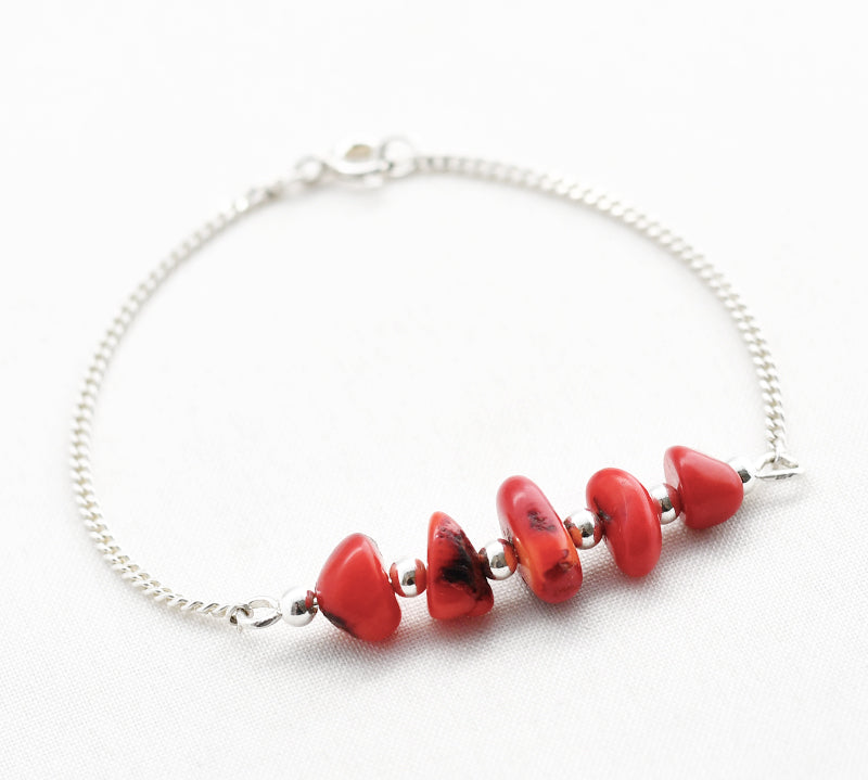 Armband edelsteen split bar