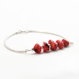 Armband edelsteen split bar