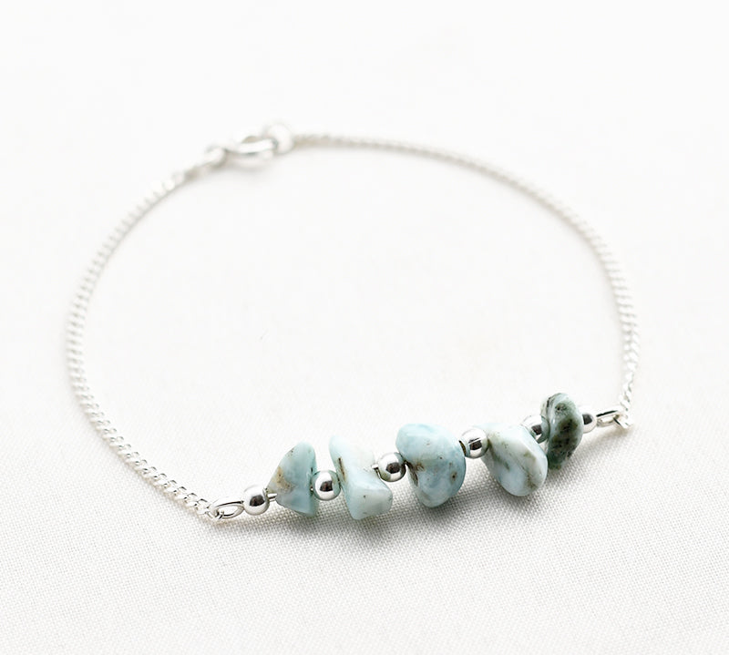 Armband edelsteen split bar