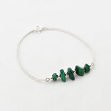 Armband edelsteen split bar