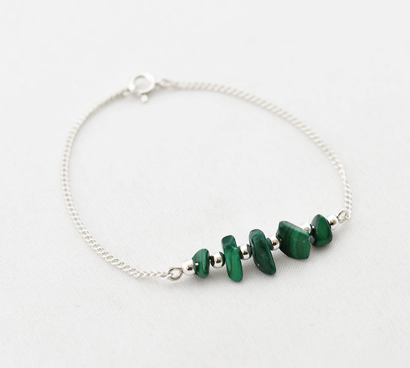 Armband edelsteen split bar