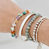 Armband edelsteen split kralen