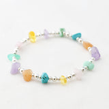 Armband edelsteen split kralen