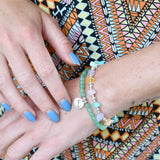 Armband edelsteen split kralen