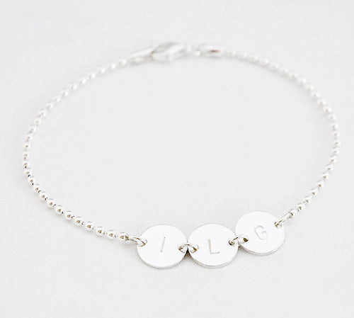 Armband letter dubbel