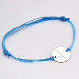 Armband tekst rondje nylon