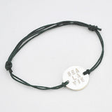 Armband tekst rondje nylon