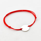 Armband tekst rondje nylon