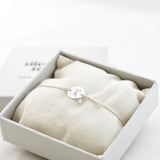 armband letter rondje laser graveren rozenkwarts