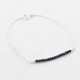 Armband 2 mm edelsteen kraaltjes