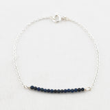 Armband 2 mm edelsteen kraaltjes