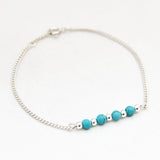 Armband edelsteen 4 x 4 mm