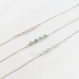 Armband edelsteen 4 x 4 mm