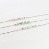 Armband edelsteen 4 x 4 mm