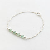 Armband edelsteen 4 x 4 mm