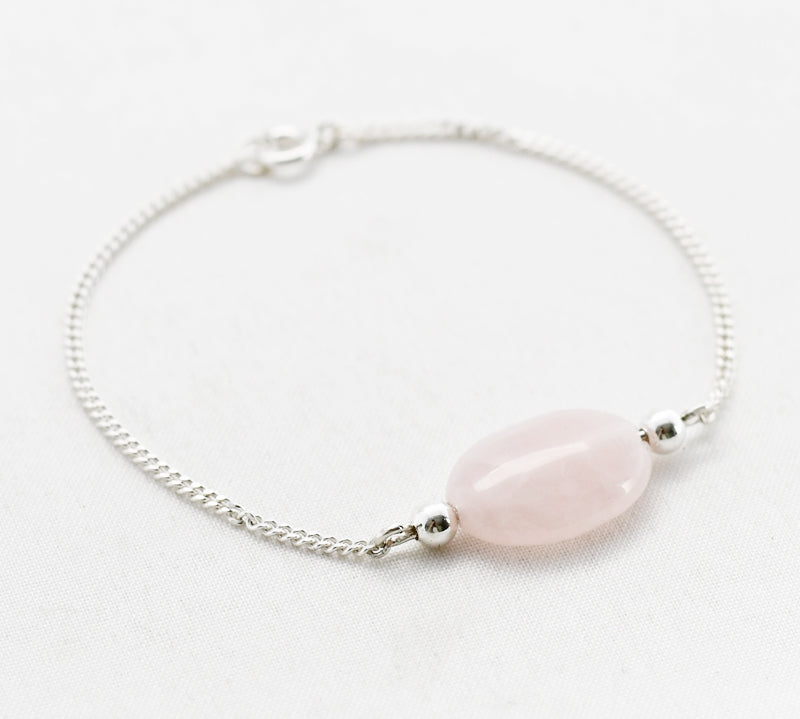 Armband edelsteen zilver