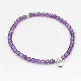 Armband amethist 4 mm