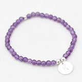 Armband amethist 4 mm