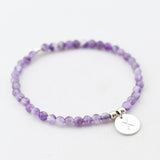 Armband amethist 4 mm