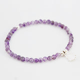 Armband amethist 4 mm