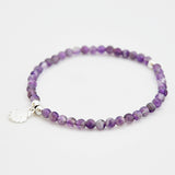 Armband amethist 4 mm