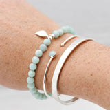 Armband cuff edelsteen