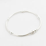 Armband kralen buis balletjes